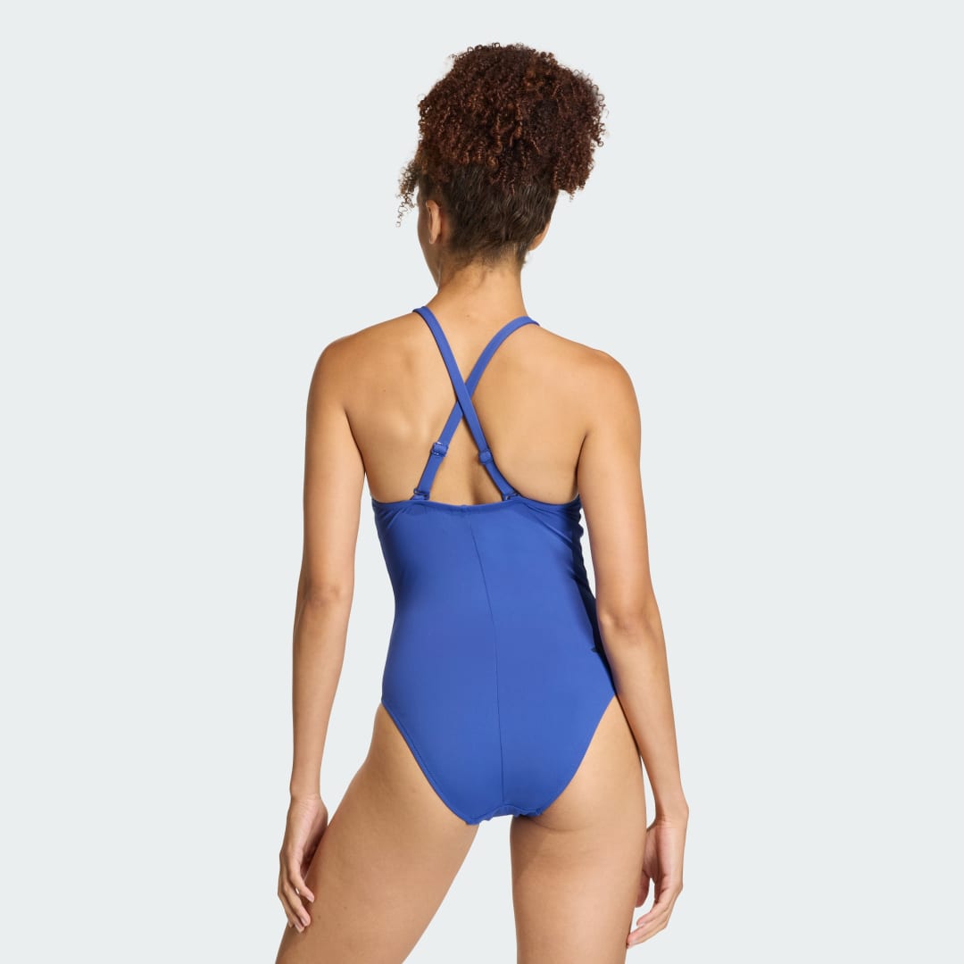 MAILLOT DE BAIN COL MONTANT 3 BANDES PEACHSOFT AVEC BRETELLES QUI ’ATTACHENT DE 2 FAÇONS - vue 6
