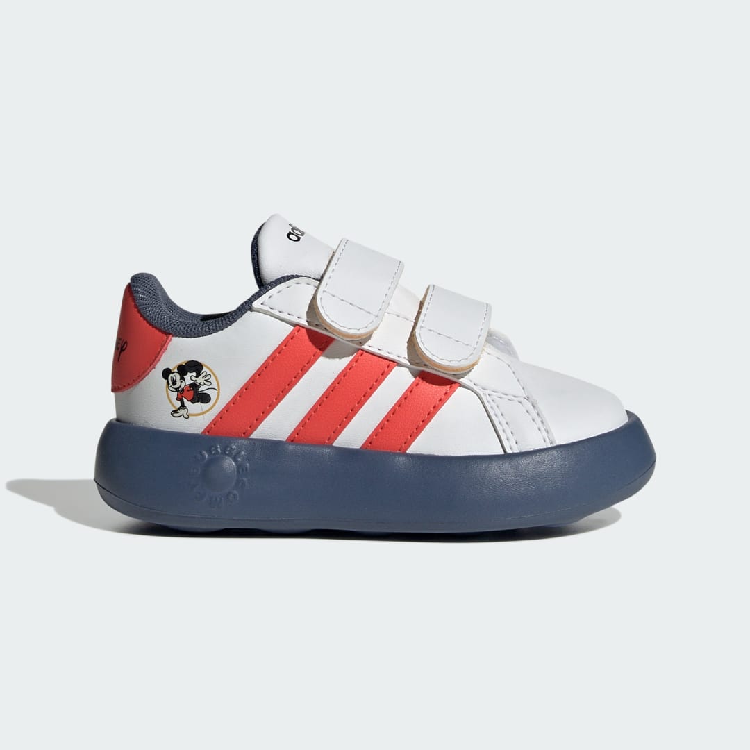 Adidas X Disney Mickey And Friends Grand Court 2.0 Kids Cloud White / Bright Red / Preloved Ink