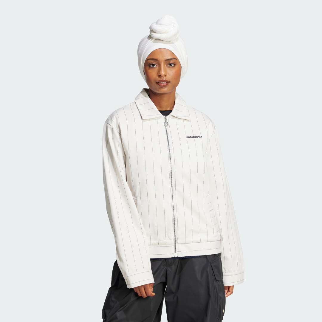 Adidas Pinstripe Harrington Jack