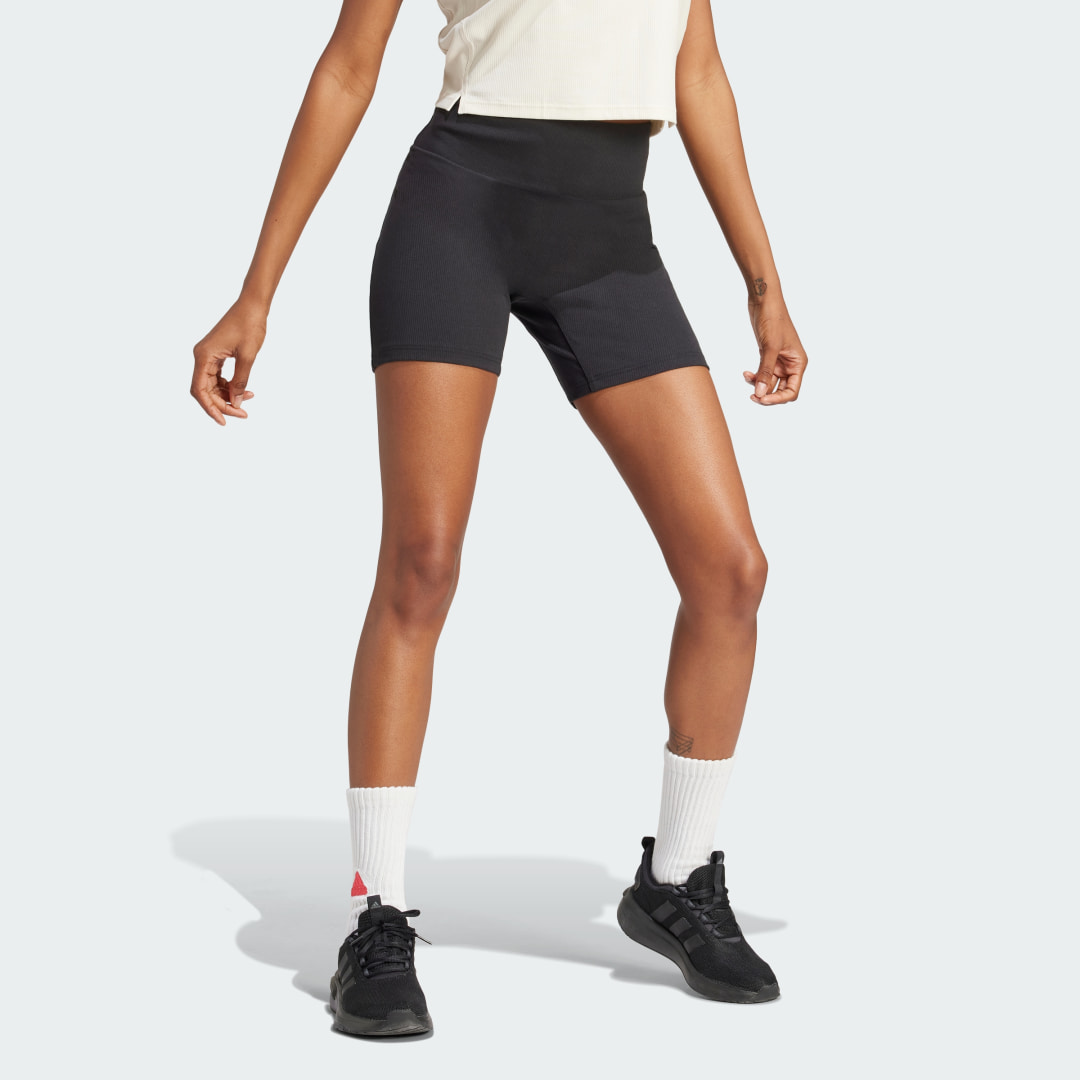 Thumbnail - Lounge Ribbed High-Waist kurze Leggings
