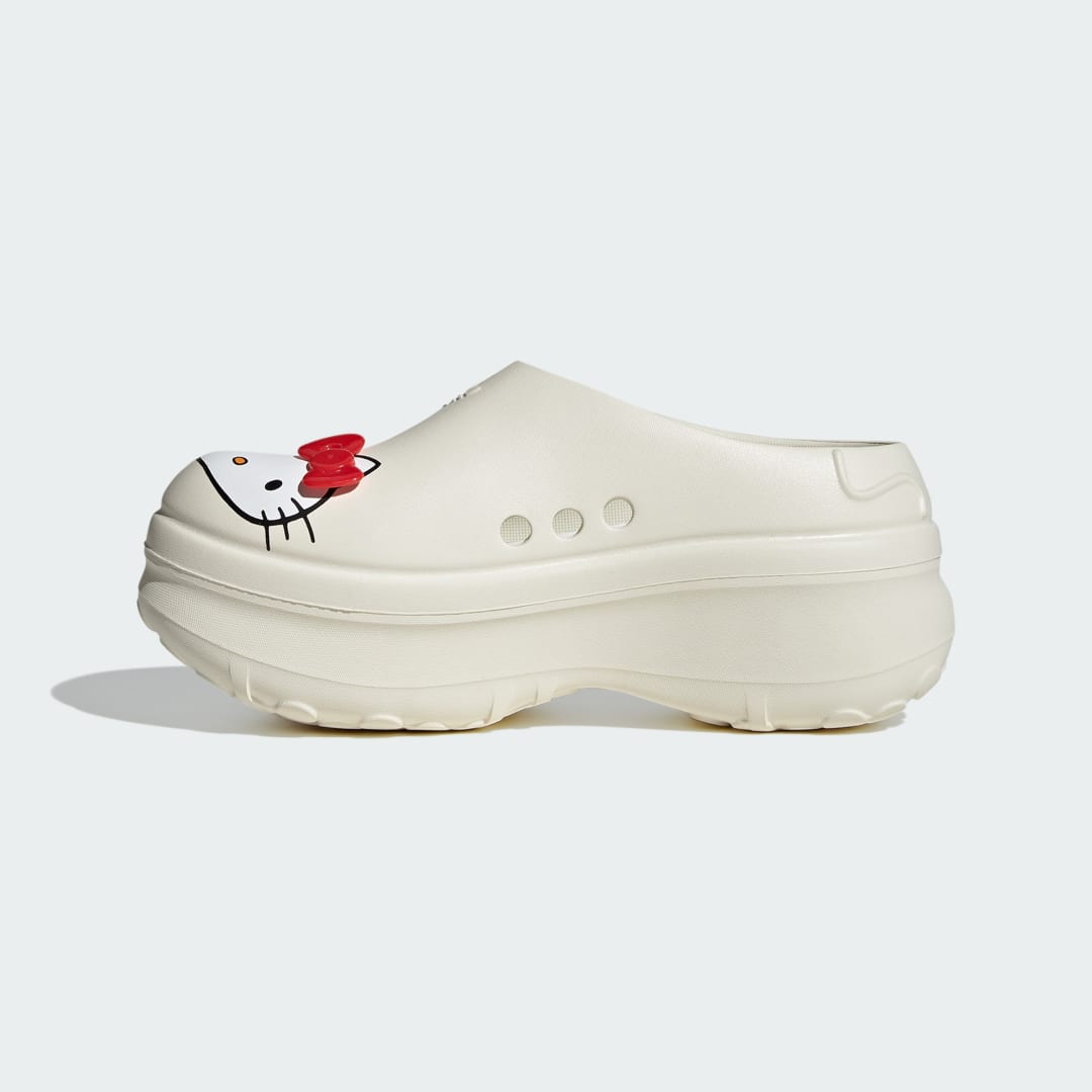 

adidas Zuecos Adifom Stan Smith Hello Kitty Mujer, Off blanco/rojo/blanco