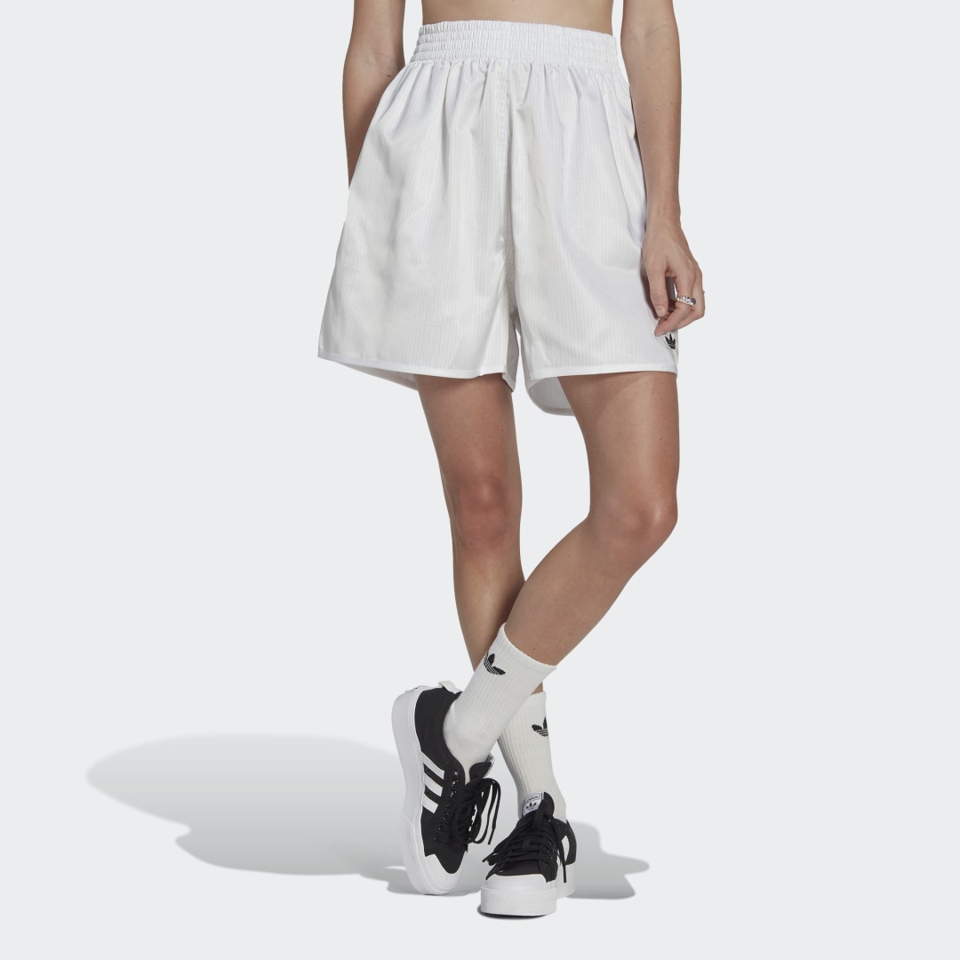 Short ample en satin imprimé