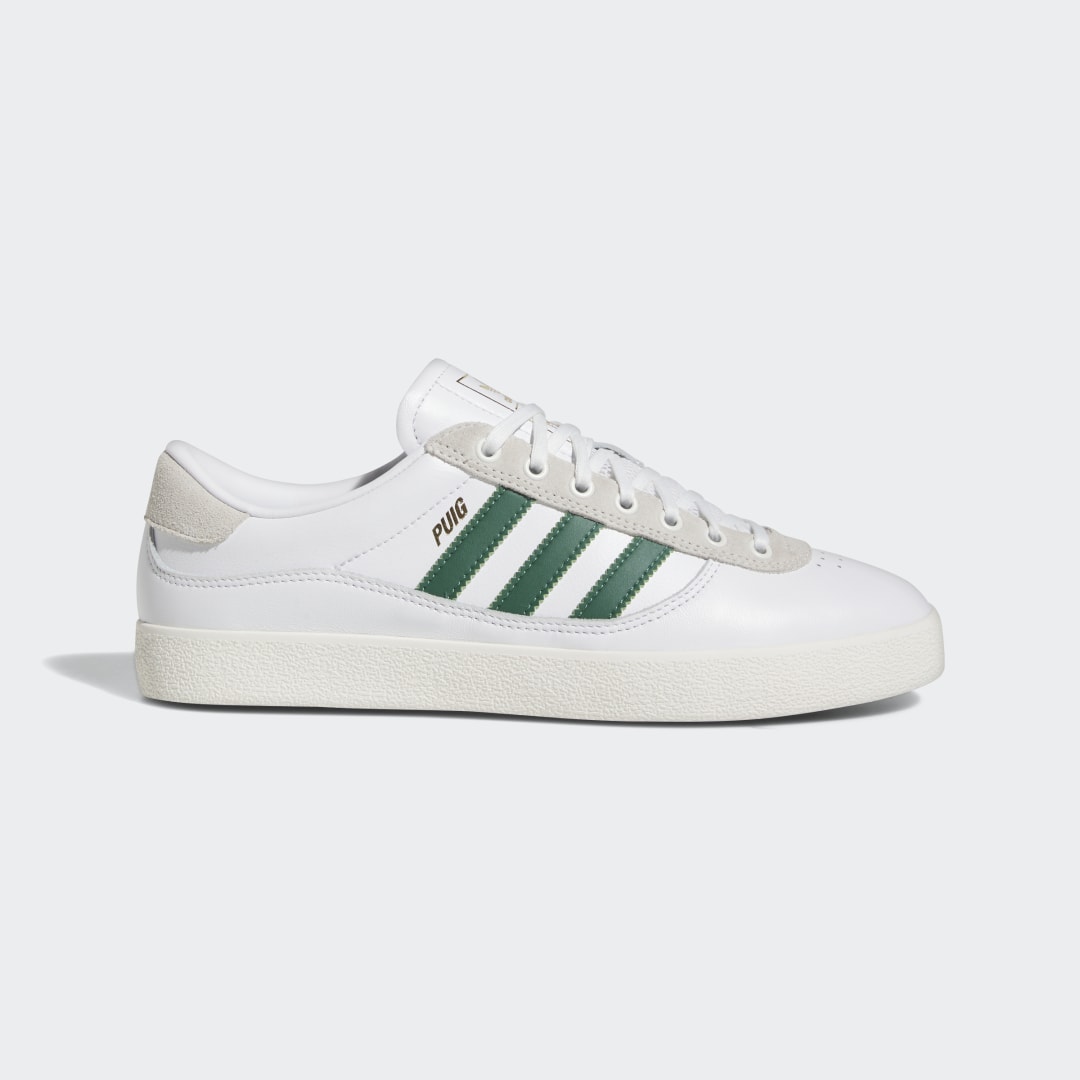 

adidas Zapatillas Puig Indoor Zapatillas Puig Indoor Unisex  - Skateboarding, Cloud blanco / dark verde / chalk blanco