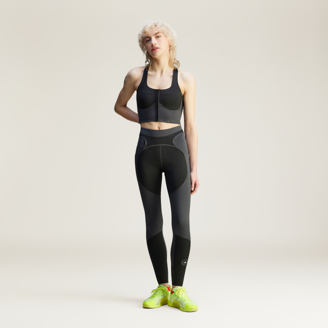 Adidas by Stella McCartney Two-Tone Croptop met Rits