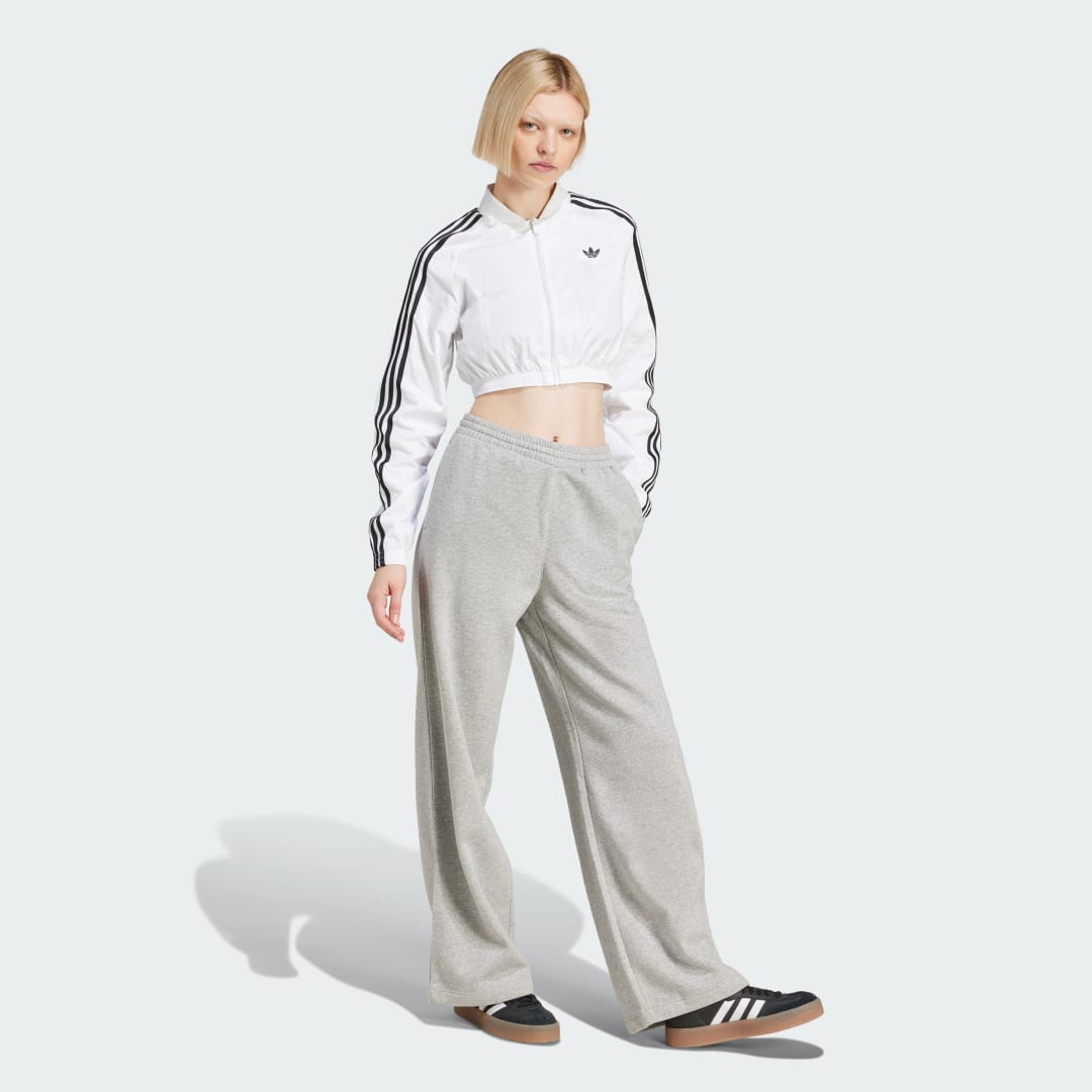 Adidas Wide Leg Fleece Broek