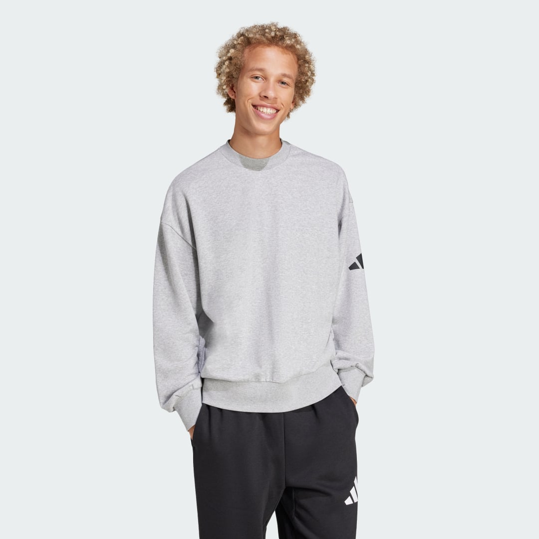 Adidas Essentials Loose Fit 3 Bar Logo Sweatshirt