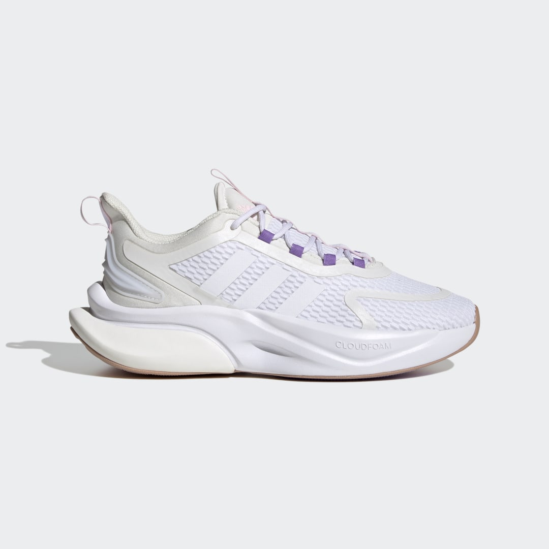 Image of adidas Alphabounce+ Sustainable Bounce Shoes White 6 - Women Lifestyle Athletic & Sneakers