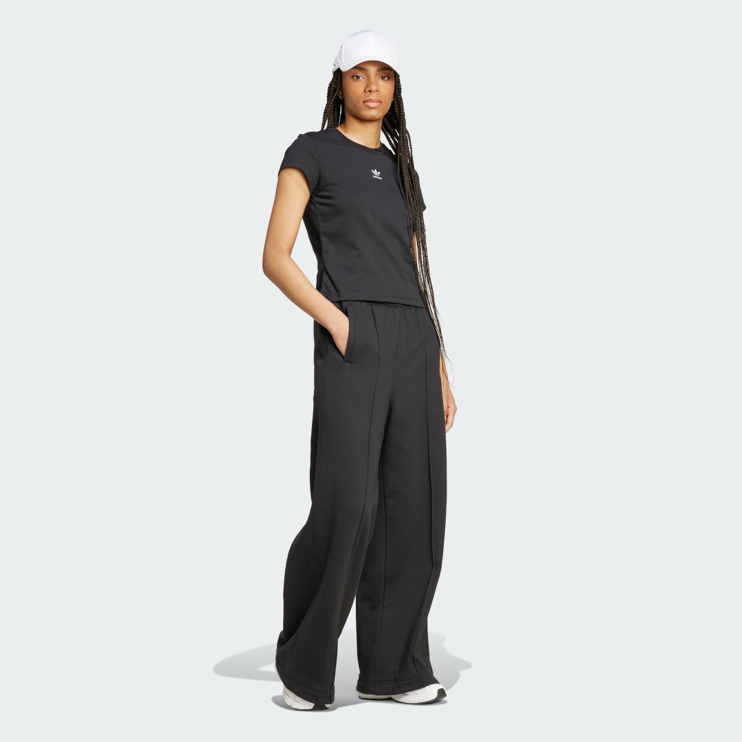 Adidas Premium Essentials Pintuck Wide Leg Broek