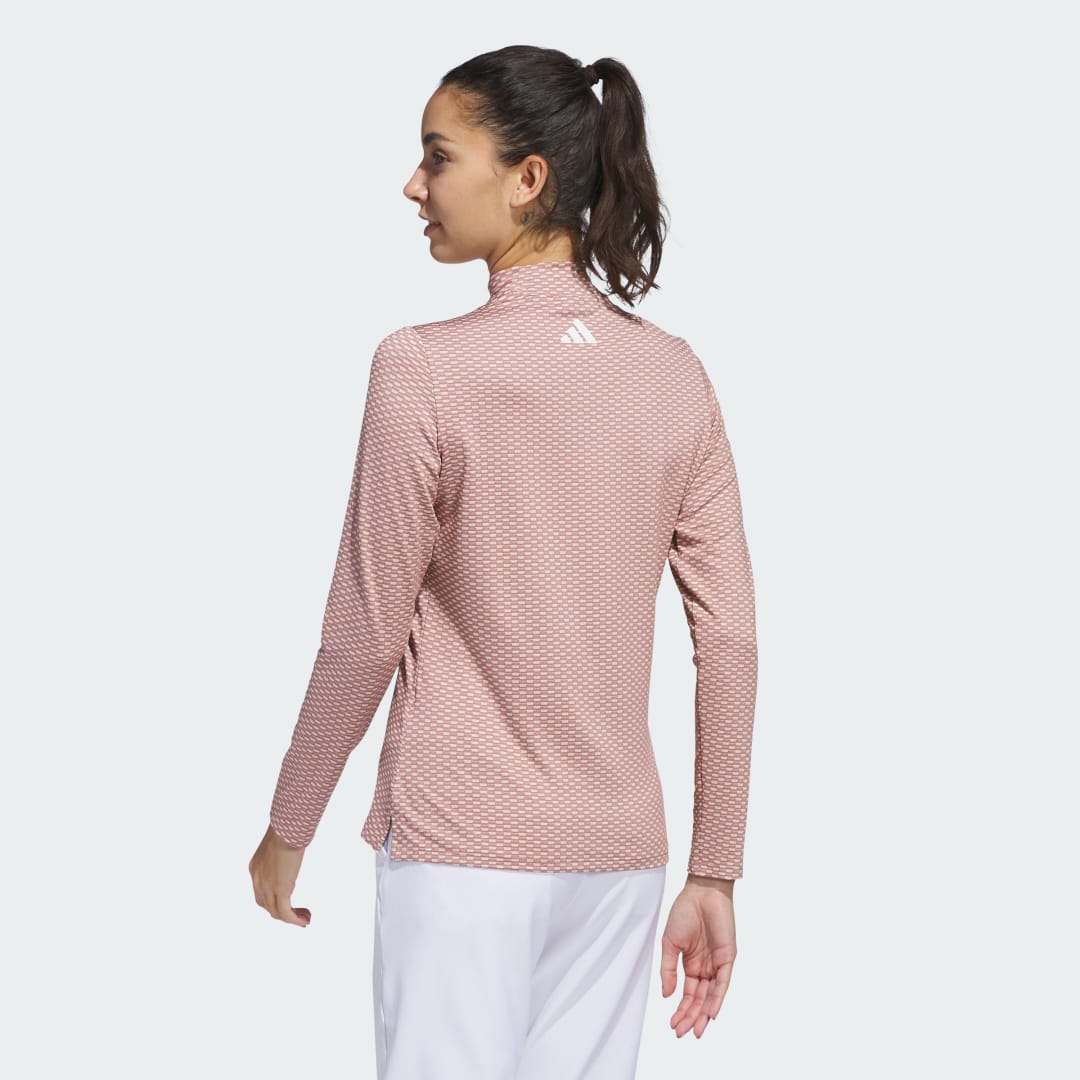 Adidas Beyond Two-Tone Mesh Mock Shirt