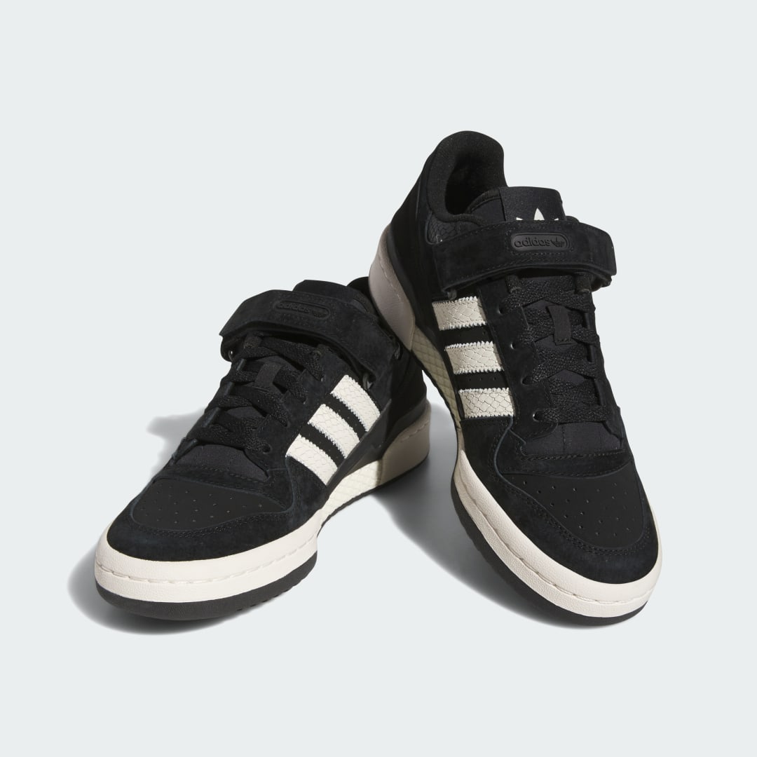 

adidas Tenis Forum Low Unisex, Negro/crema blanco/negro