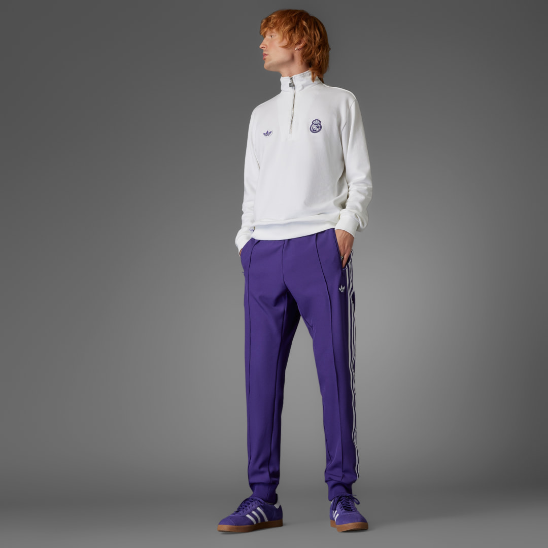 Adidas Real Madrid Terrace Icons Trui met Halflange Rits