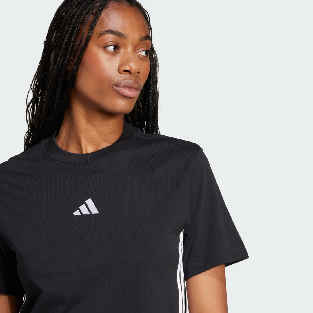 Adidas Essentials 3-Stripes Katoenen T-shirt