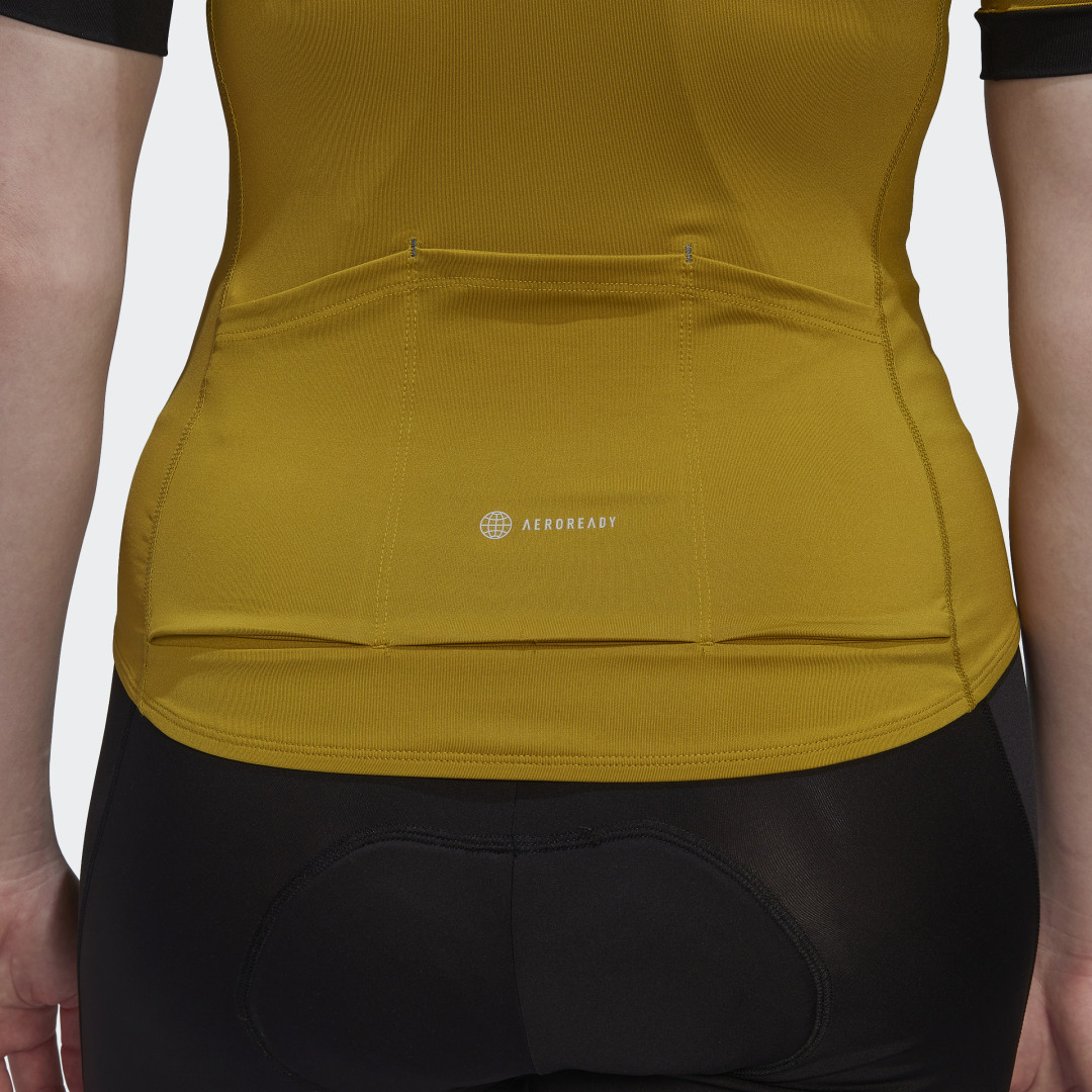 

adidas Maillot de Ciclismo The Letras Manga Corta Mujer, Negro