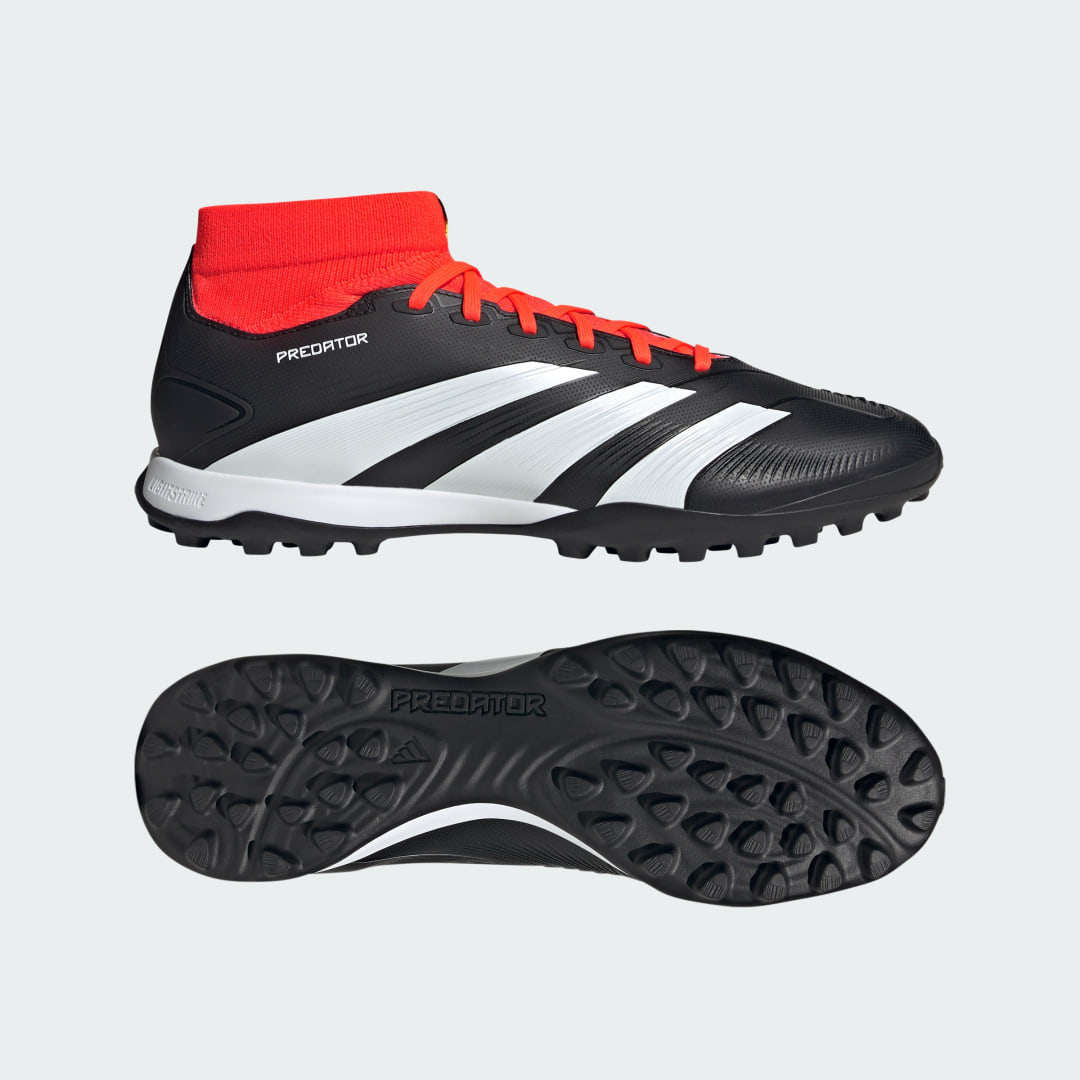 Image of adidas Predator 24 League Turf Cleats Black 6.5 - Unisex Soccer Cleats