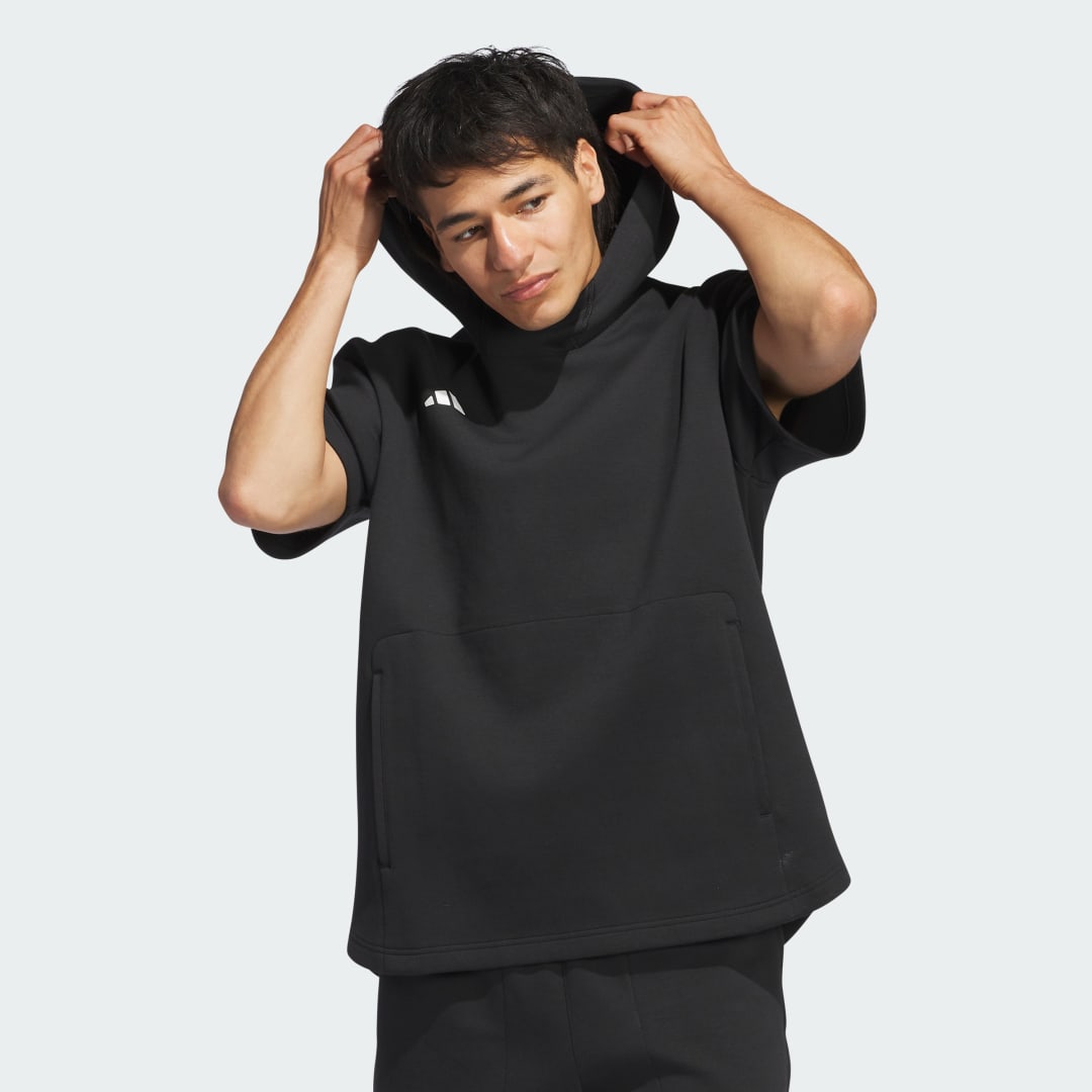 Adidas Dugout Hoodie met Korte Mouwen (Uniseks)
