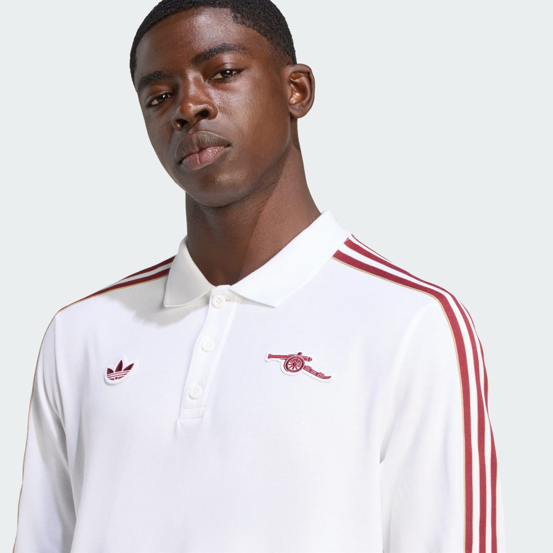 Adidas Arsenal Terrace Icons Poloshirt met Lange Mouwen