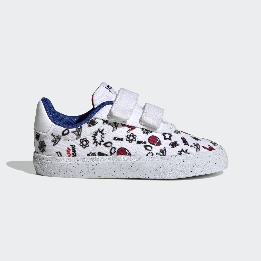 adidas x Marvel VULCRAID3R Spider-Man Lifestyle Skateboarding Schoenen met Klittenband