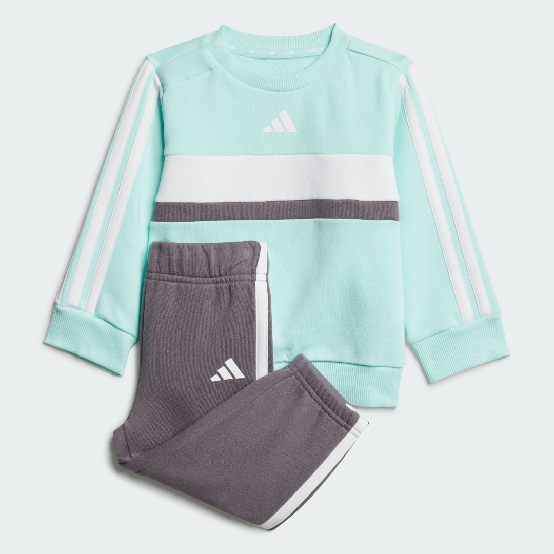 Image of Completo Seasonal Essentials Tiberio 3-Stripes Fleece Crew Kids cod002