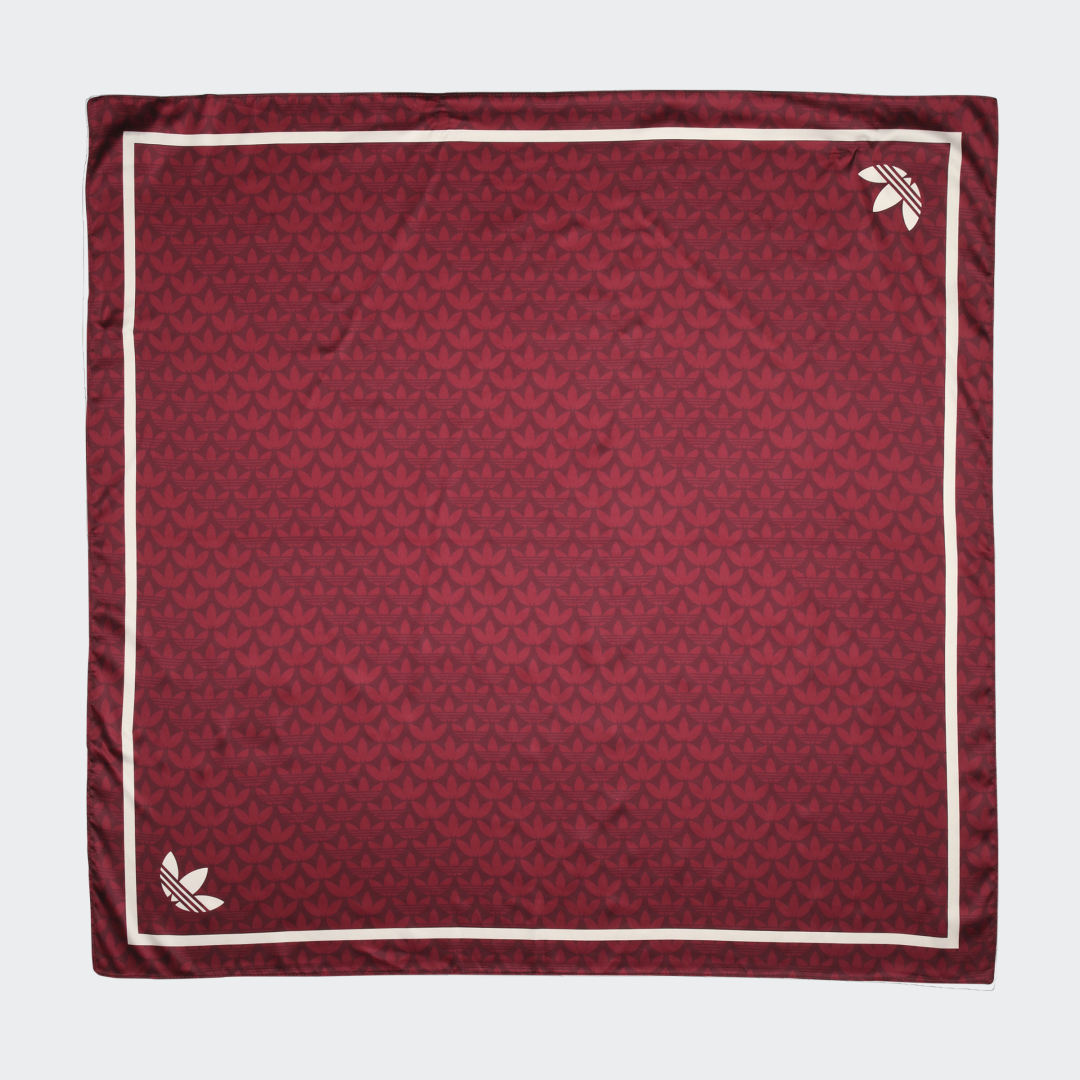 

adidas Pañuelo para la Cabeza Trifolio Jacquard Monograma Mujer, Rojo