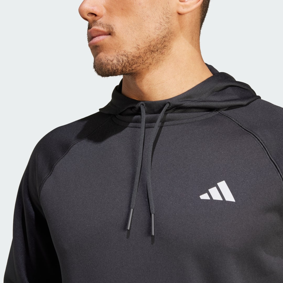 Adidas Game and Go Training Small Logo 3-Stripes Hoodie