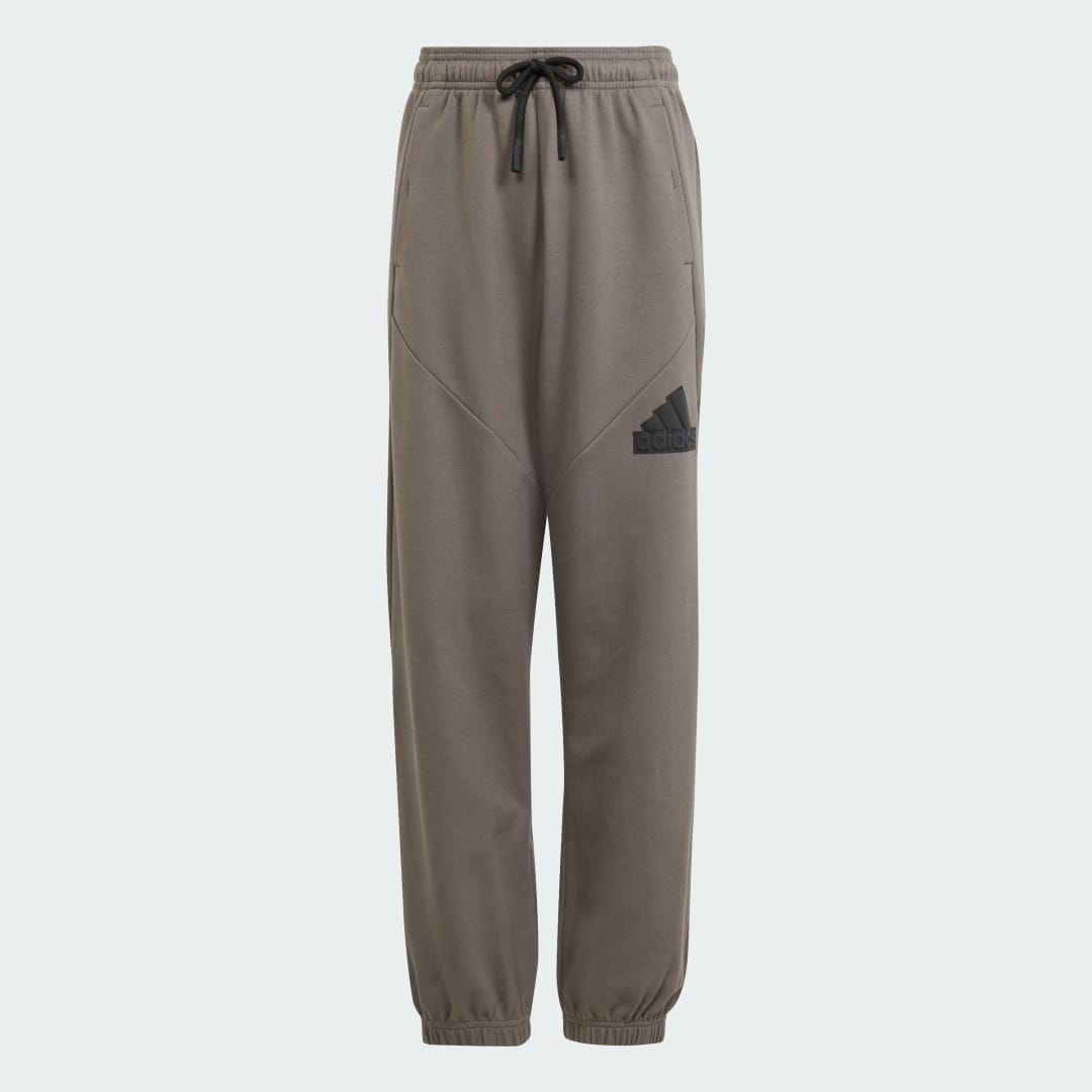 Adidas Sportswear joggingbroek grijs zwart Katoen Effen 128