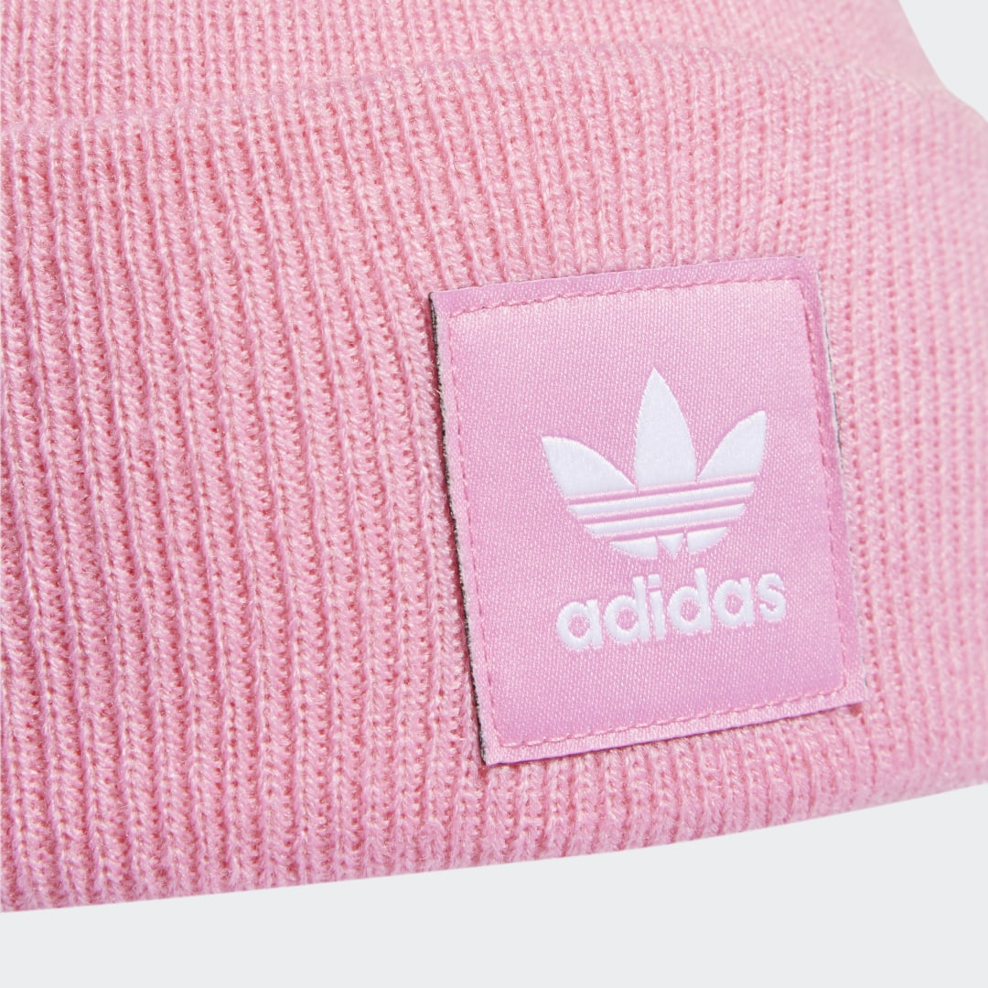 Adidas Originals Trefoil Beanie In Pink HM1710 FOOTY.COM