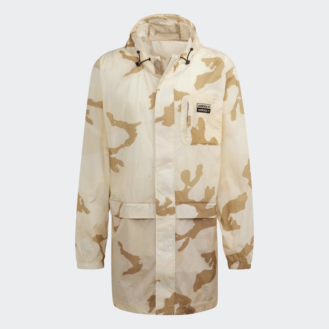 фото Удлиненная ветровка r.y.v. camo adidas originals