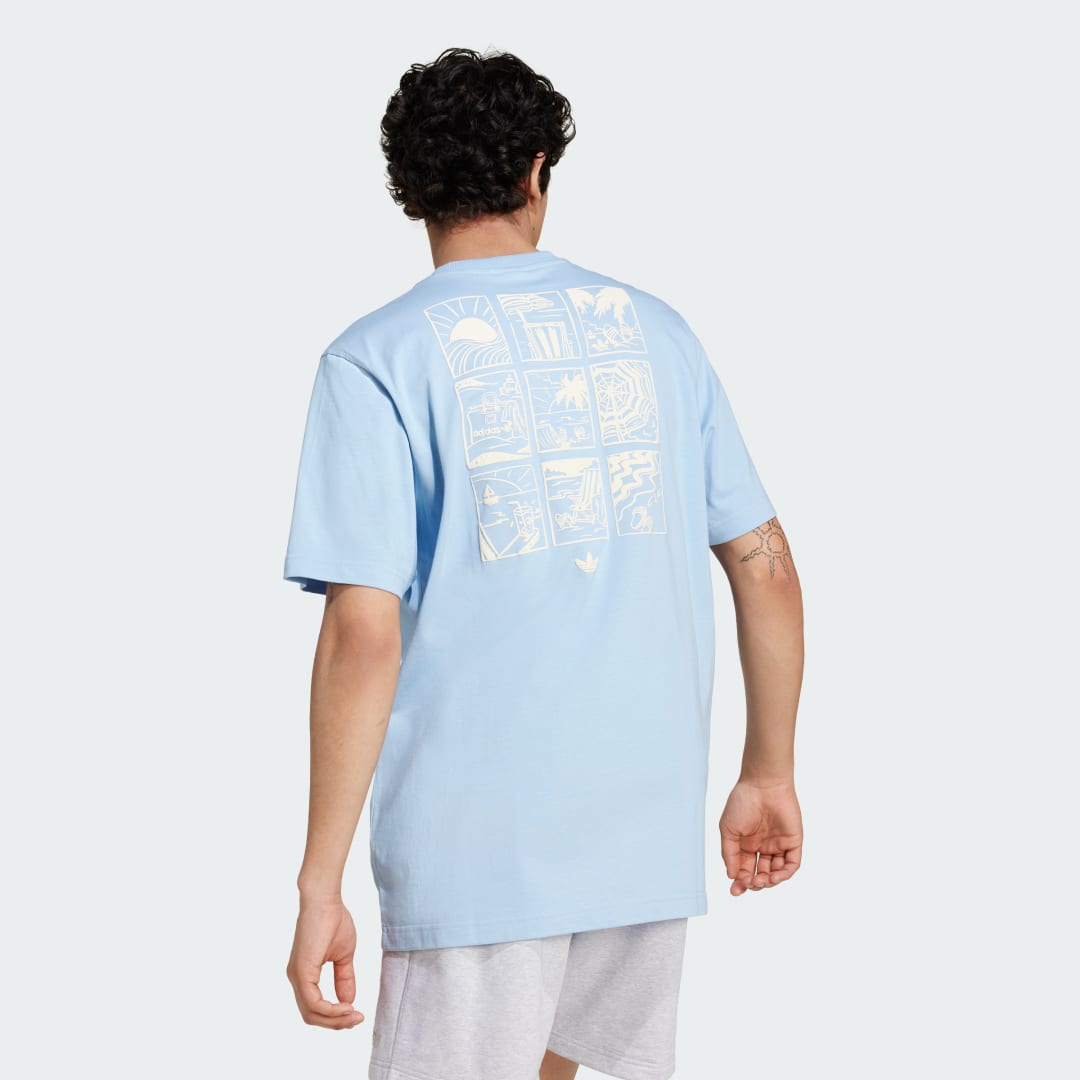 

adidas Playera '80s Beach Day Estampada Hombre, Clear sky