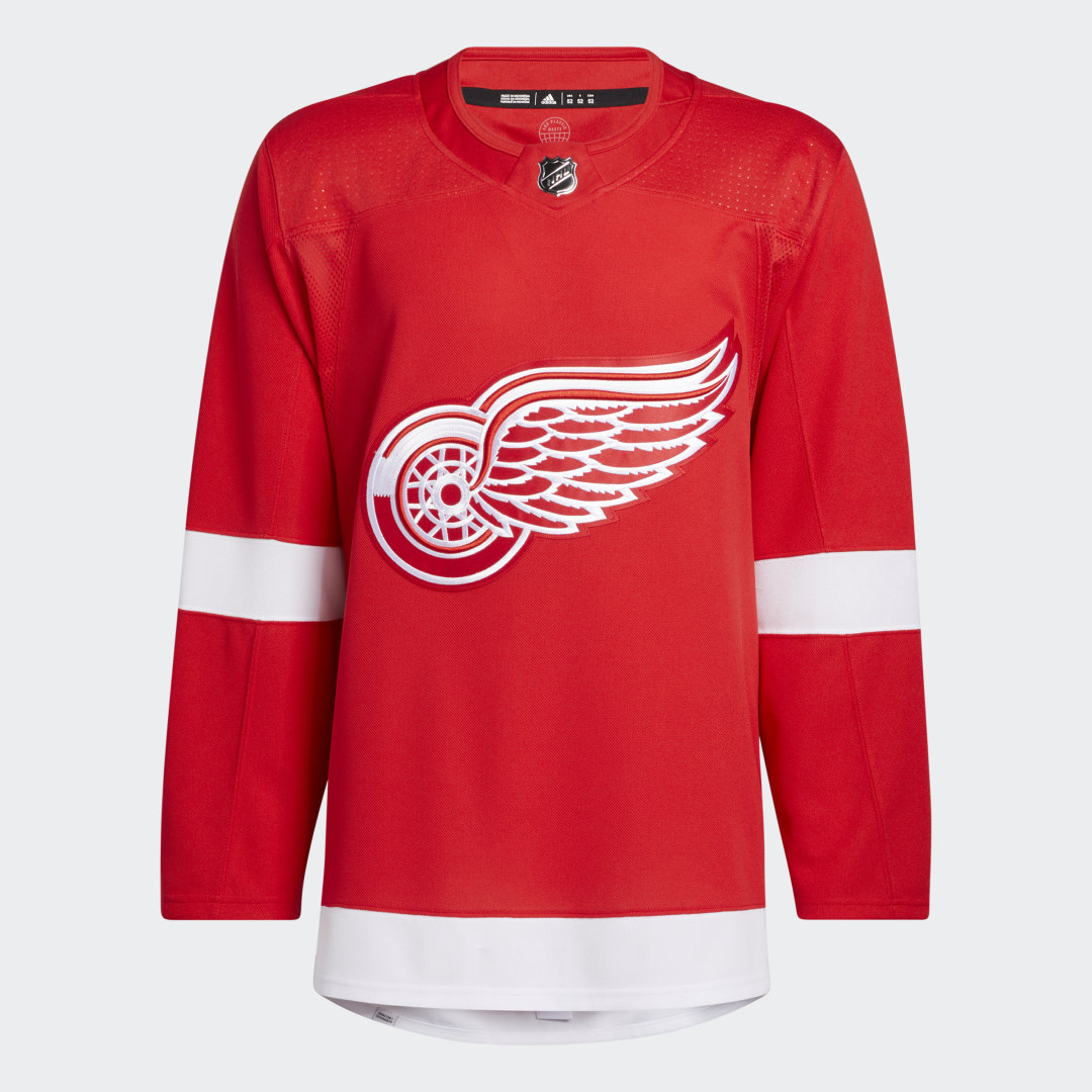 Image of adidas Red Wings Home Authentic Jersey Red 44 (XS) - Men Hockey Jerseys