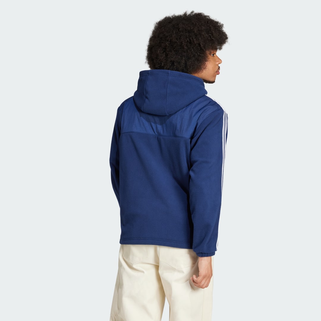 Adidas Adicolor 3-Stripes Teddy Fleece Hoodie