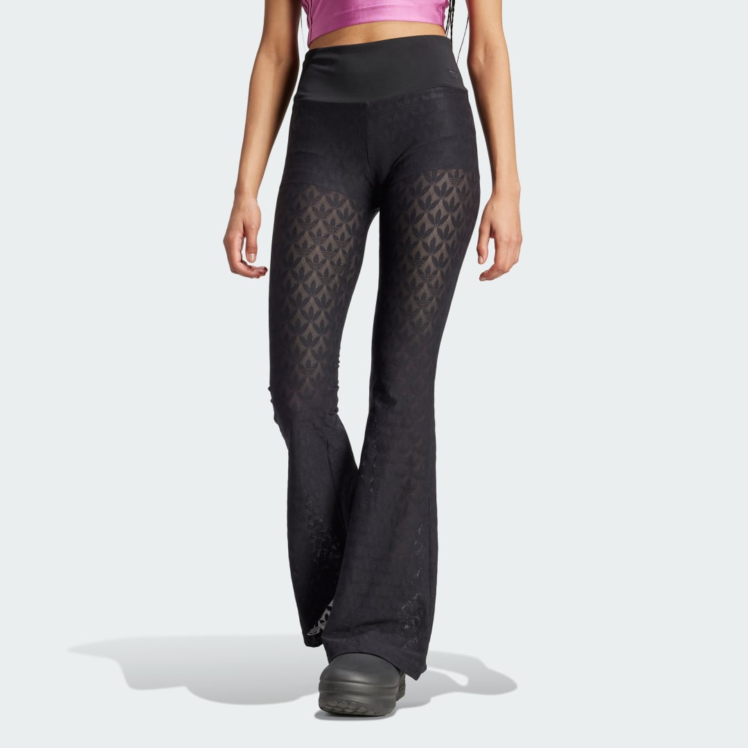 

adidas Pantalón Fashion Monogram Encaje Acampanados Pantalón Fashion Monogram Encaje Acampanados Mujer  - Mujer Originals, Negro