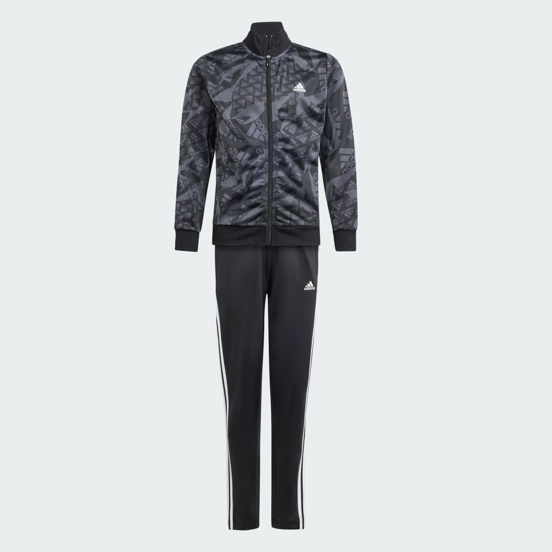 

adidas Sudadera Essentials Allover Print Niño, Negro