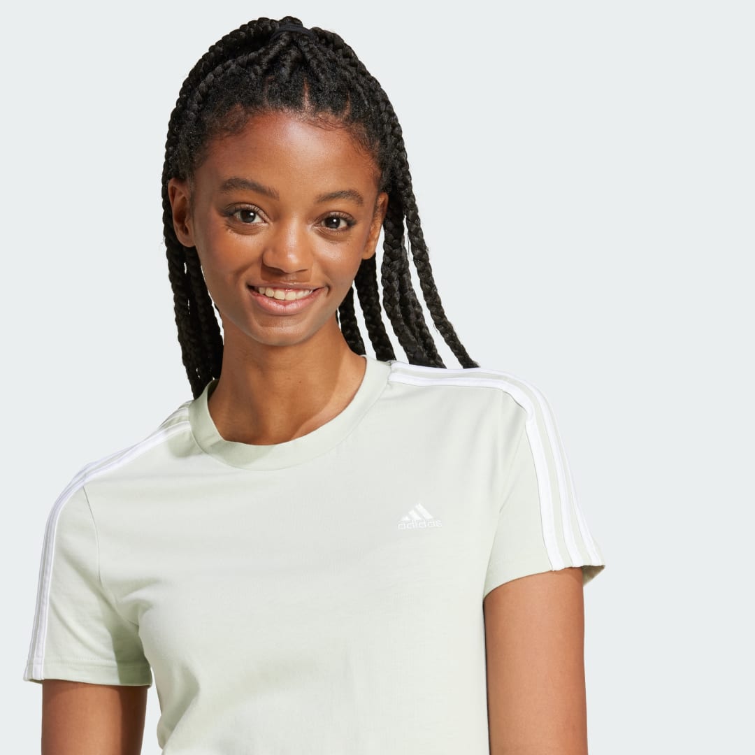 Adidas Essentials Slim 3-Stripes T-shirt