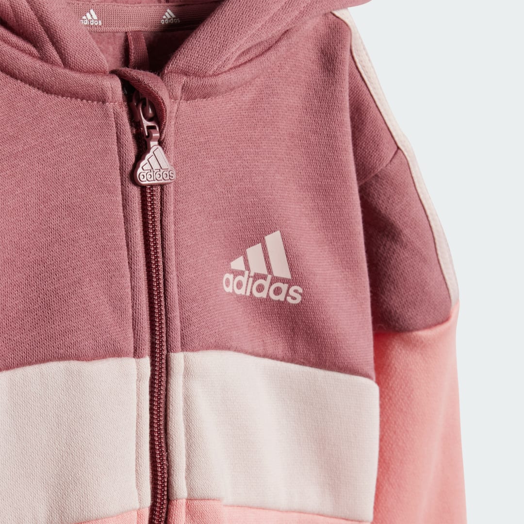 Adidas Tiberio 3-Stripes Colorblock Fleece Trainingspak Kids