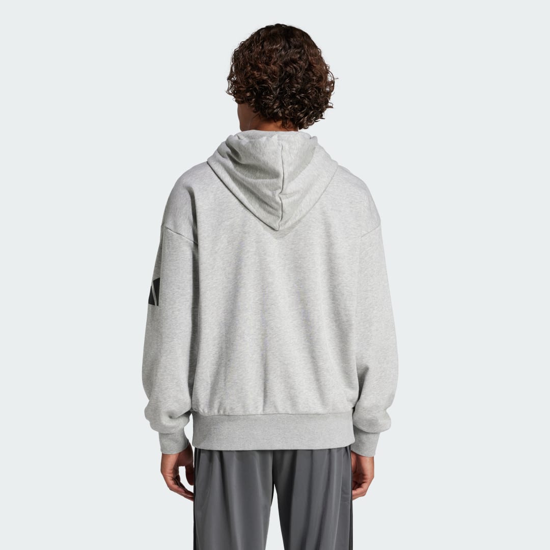 Adidas Essentials Loose-Fit 3 Bar Logo French Terry Hoodie