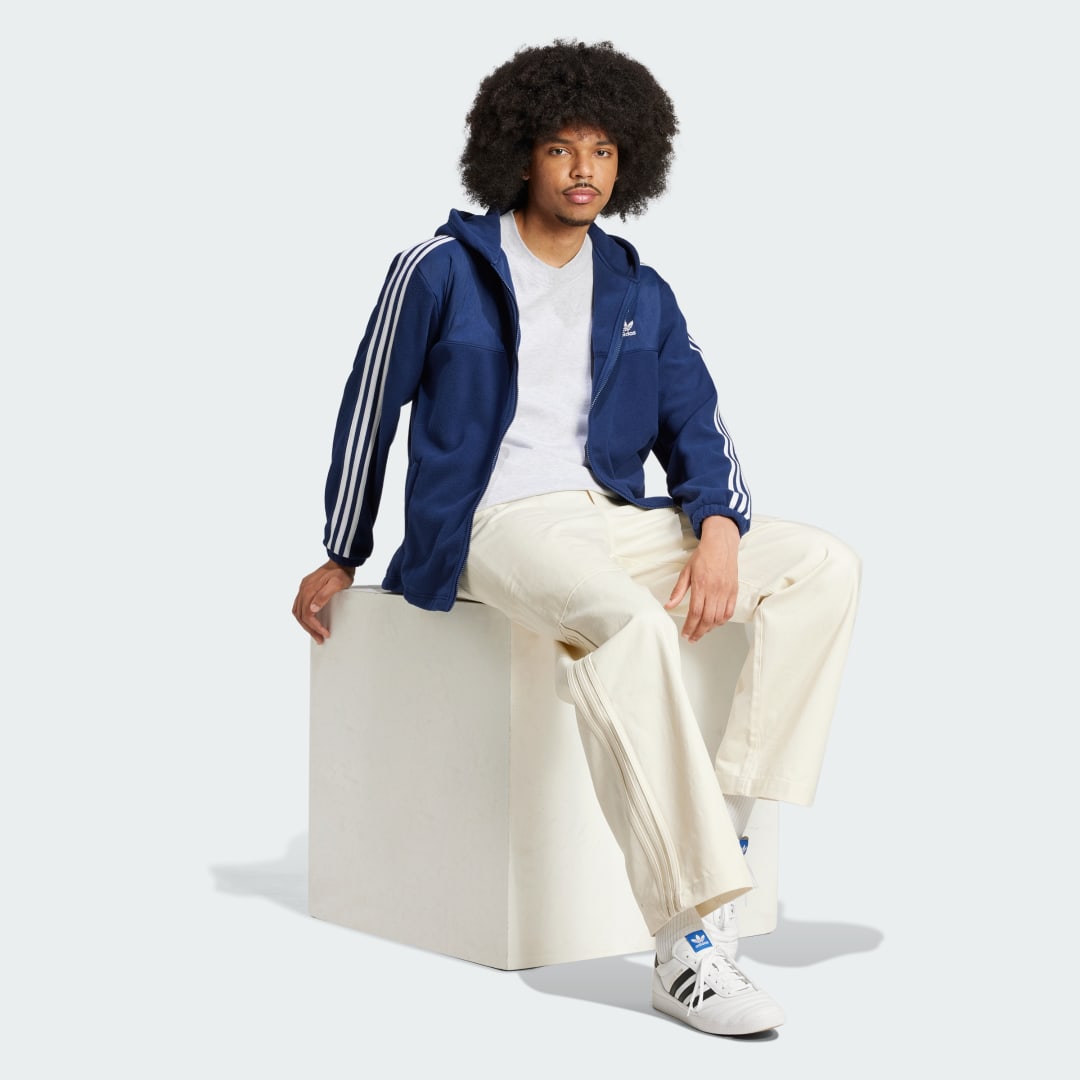 Adidas Adicolor 3-Stripes Teddy Fleece Hoodie