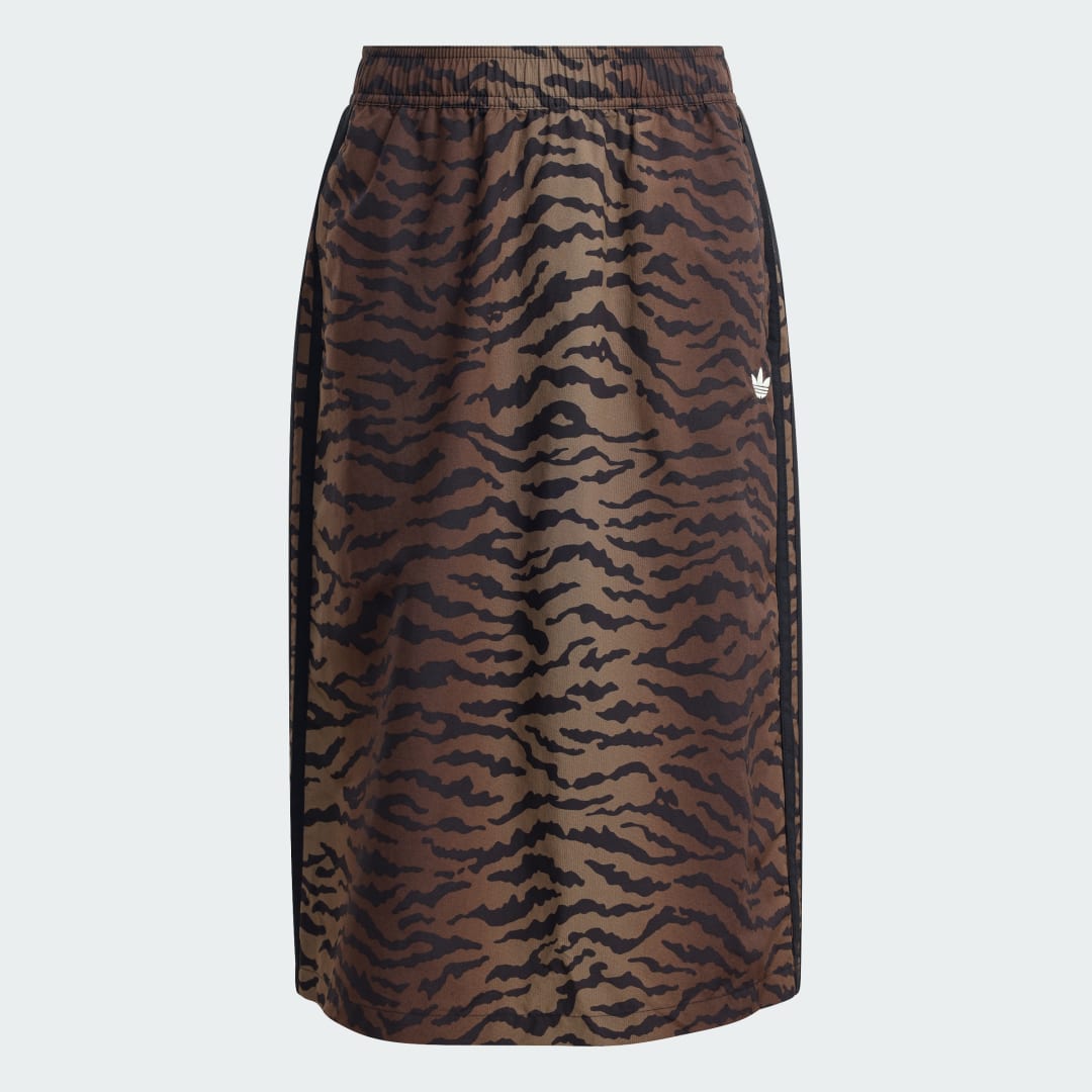 JUPE SLIM EN SERGÉ À MOTIF INTÉGRAL - vue 4