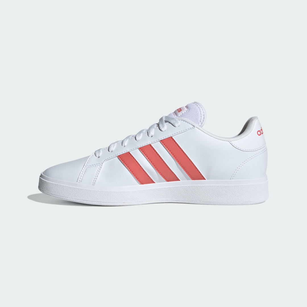 

adidas Tenis Adidas Grand Court TD Lifestyle Court Casual Unisex, Blanco/preloved scarlet/blanco
