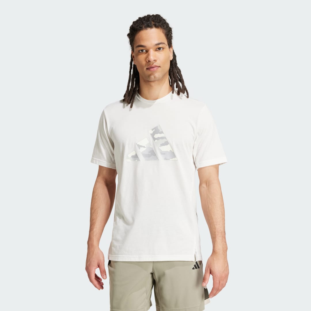 adidas Train Essentials Camo Graphic Logo Tee