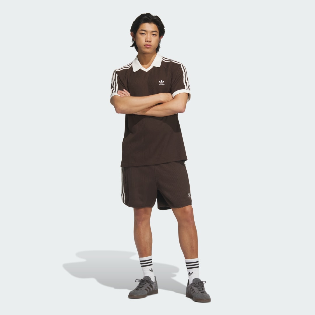 Adidas Waffle Poloshirt met Korte Mouwen