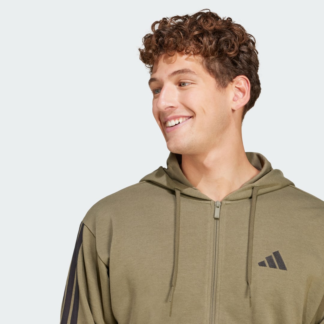 Adidas Essentials 3-Stripes French Terry Ritshoodie