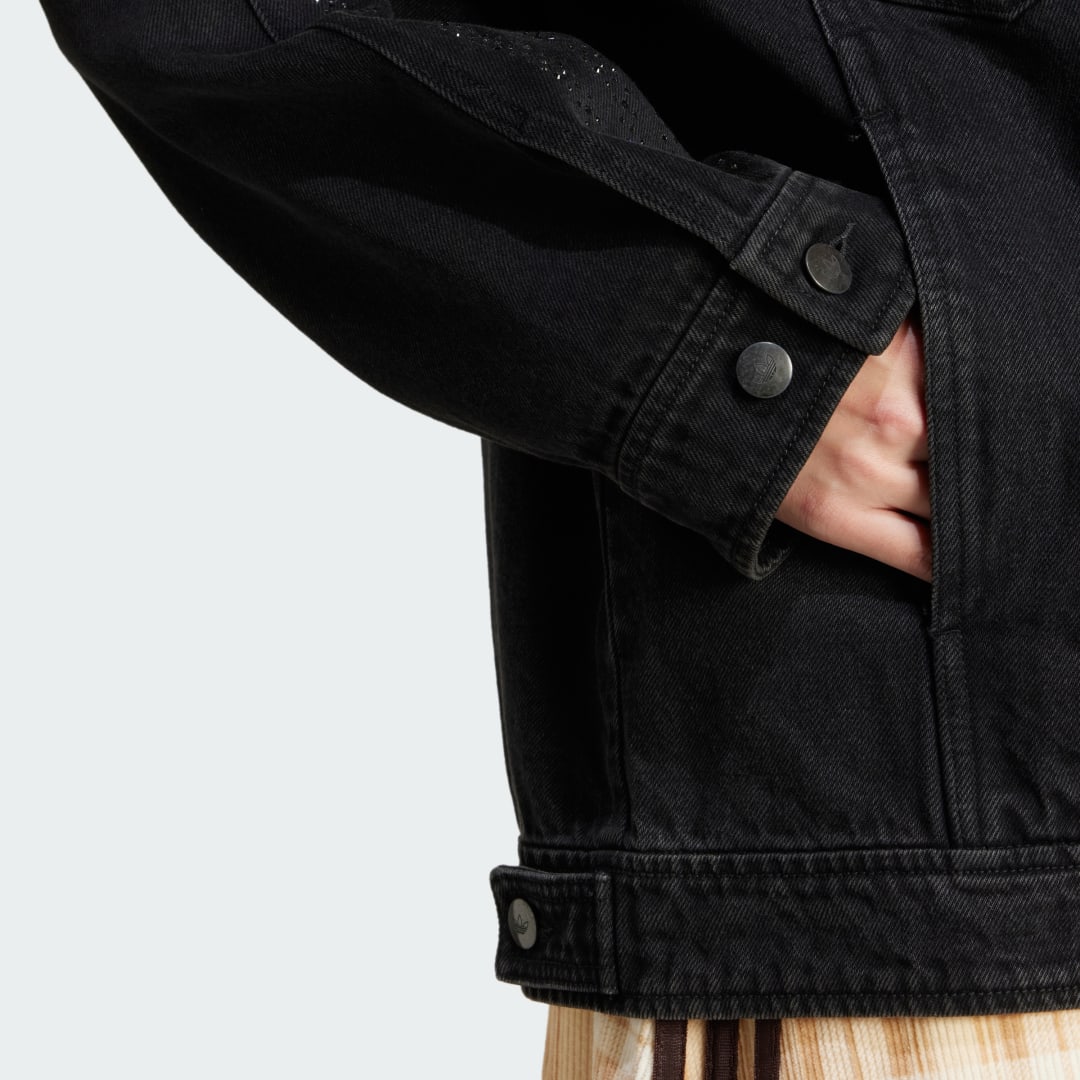 Adidas Rhinestone Denim Jacket