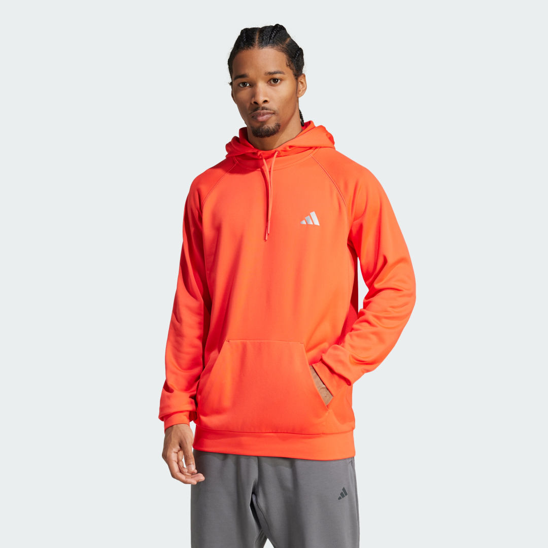 Adidas Game and Go Training Small Logo 3-Stripes Hoodie