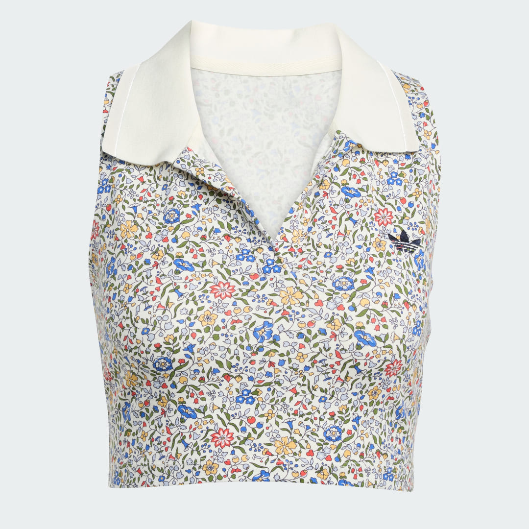 Polo court sans manches adidas Originals x Liberty London - vue 4