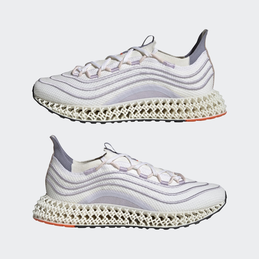 

adidas Tenis 4dfwd X Parley Unisex, Non dyed/plata violeta/impact naranja