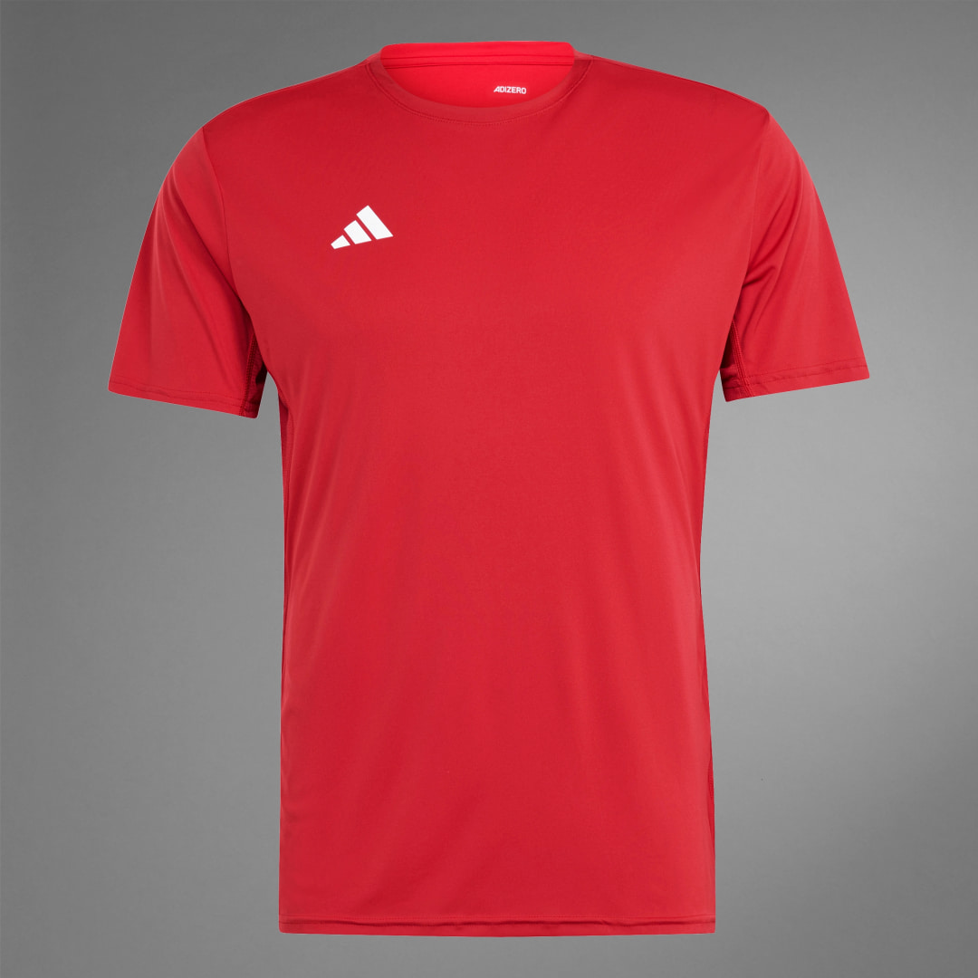 

adidas Playera de Running Adizero Essentials Hombre, Team power rojo 2