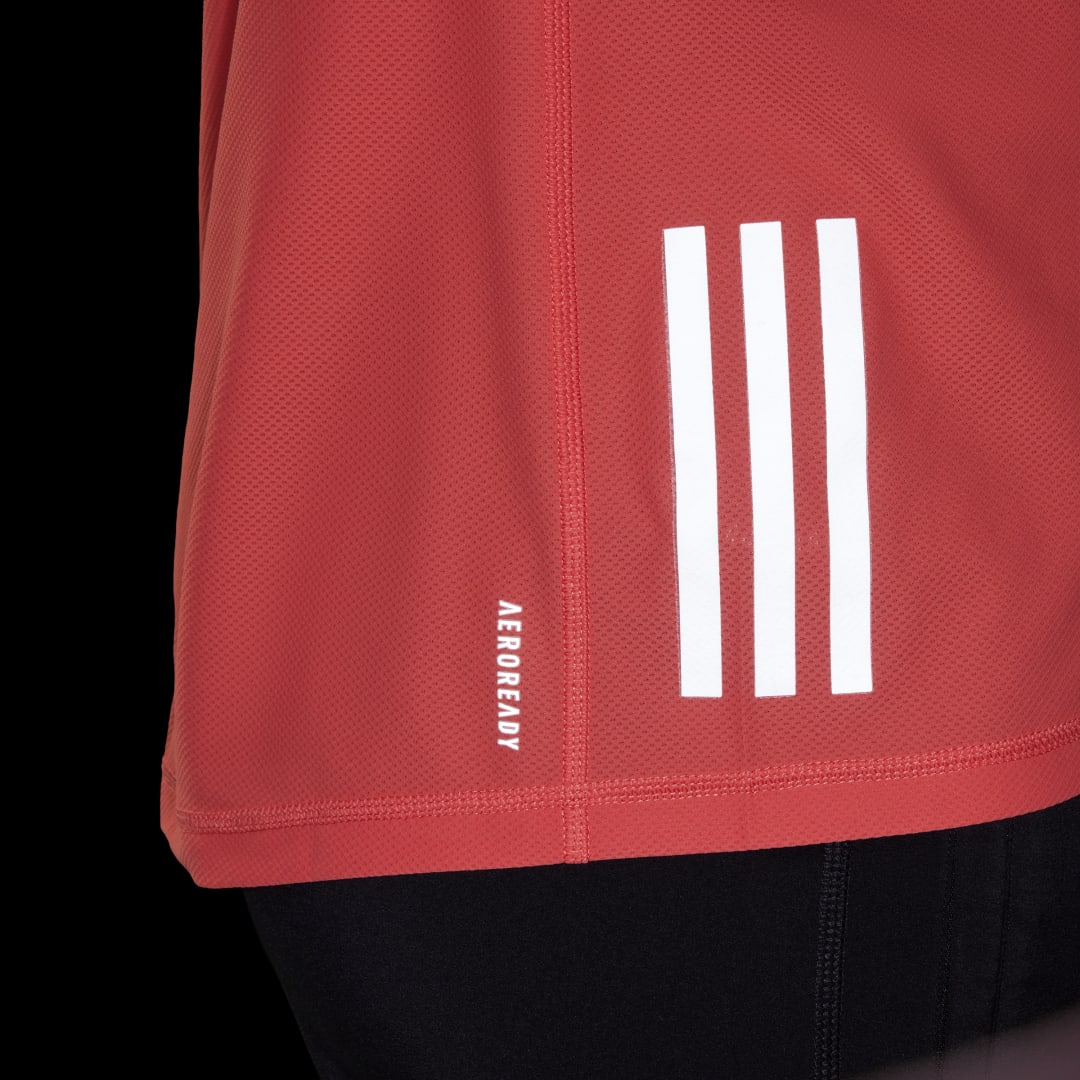 

adidas Playera sin Mangas Own The Run Mujer, Preloved scarlet