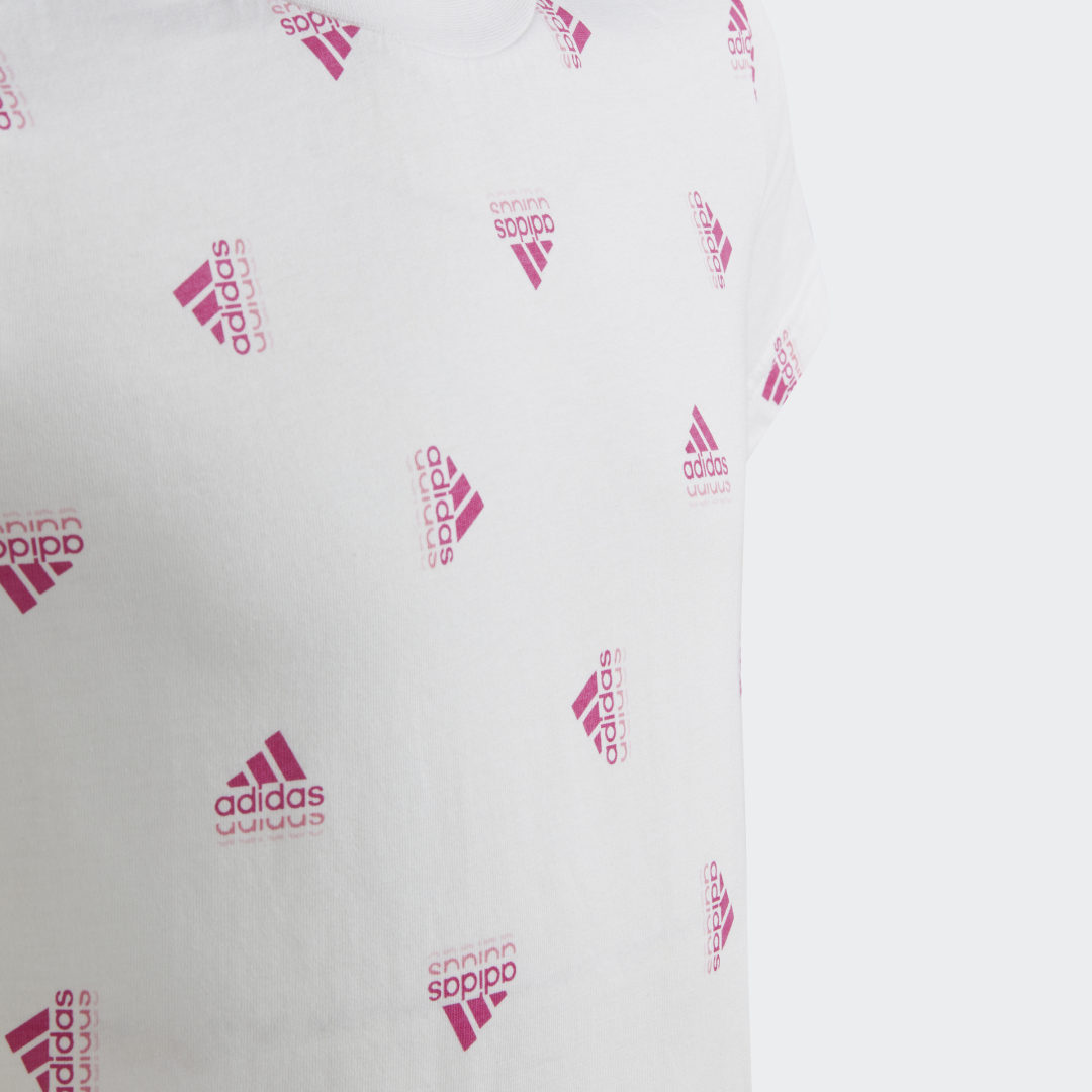 Adidas Brand Love Print Katoenen T-shirt