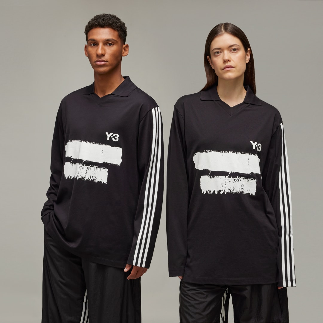 adidas Y-3 Graphic Logo Long Sleeve Tee