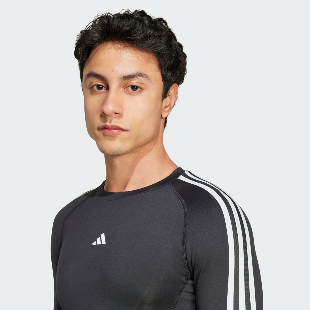 Adidas TECHFIT Compression Training 3-Stripes Longsleeve